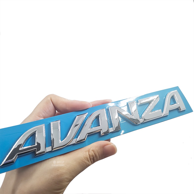 1pc Stiker Emblem Logo AVANZA Bahan ABS Untuk Bagasi Belakang Mobil TOYOTA AVANZA