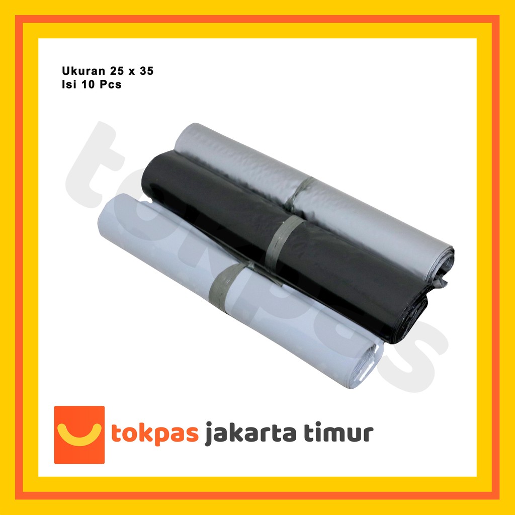 

Plastik Polymailer 25 x 35 Isi 10 pcs Plastik Packing Warna
