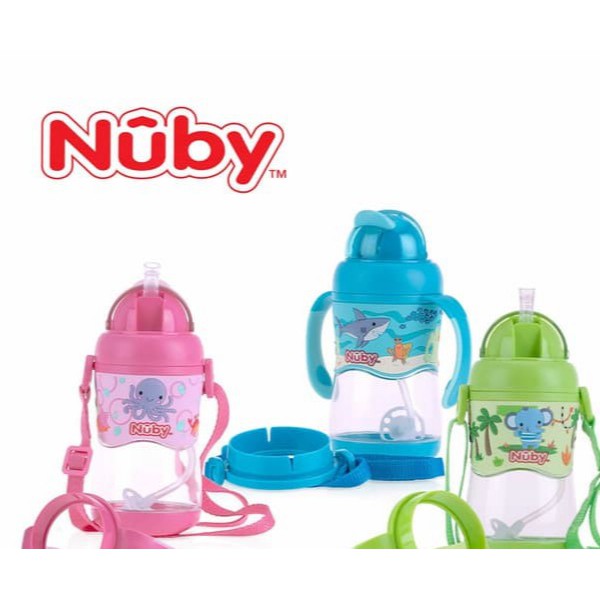 Nuby Tritan Flip It with Weighted Straw - 400 ml