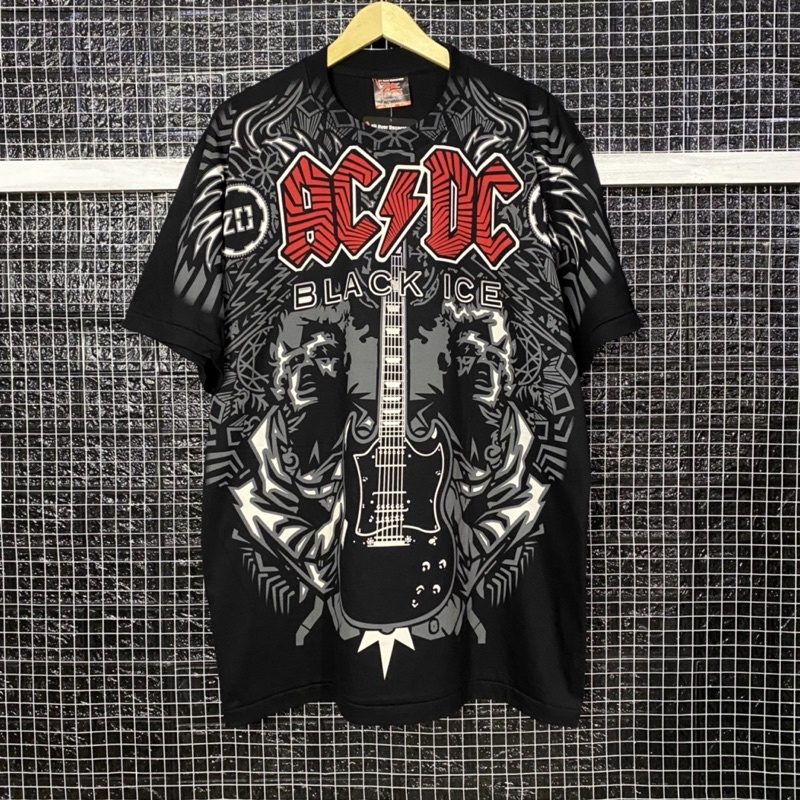 kaos band the roxx Acdc all over print aop ovp