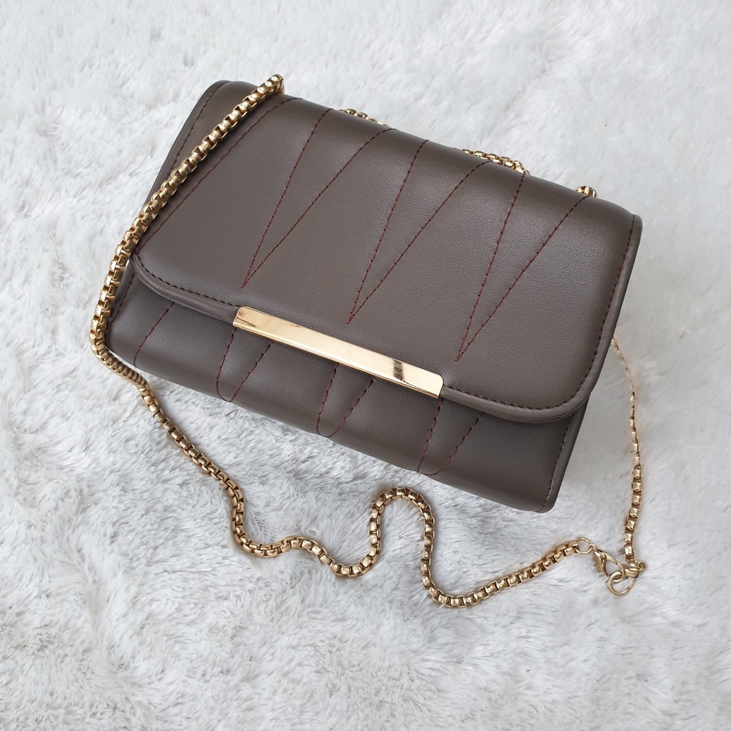 GLOW Glory +Free Box Tas Selempang Wanita Tali Rantai Premium Slingbag Perempuan 7061