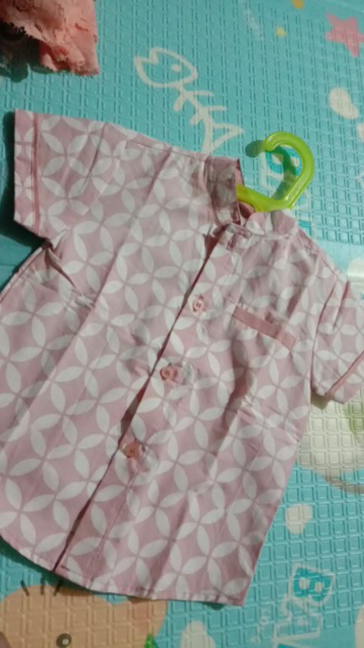 Batik Anak Warna Dusty Pink Size S