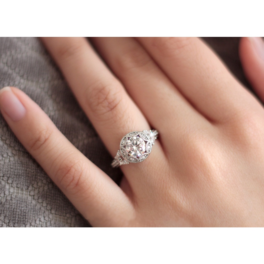 Cincin Sterling Silver 925 Model Bulan Sabit Untuk Wanita Ccb35