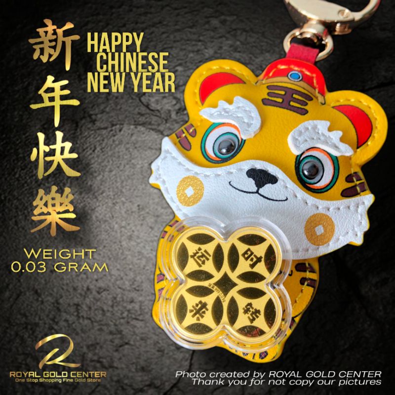 Angpao Imlek Shio Macan MKissy Emas Logam Mulia