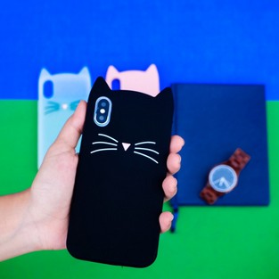 SOFTCASE CAT RUBBER CASE OPPO VIVO XIAOMI