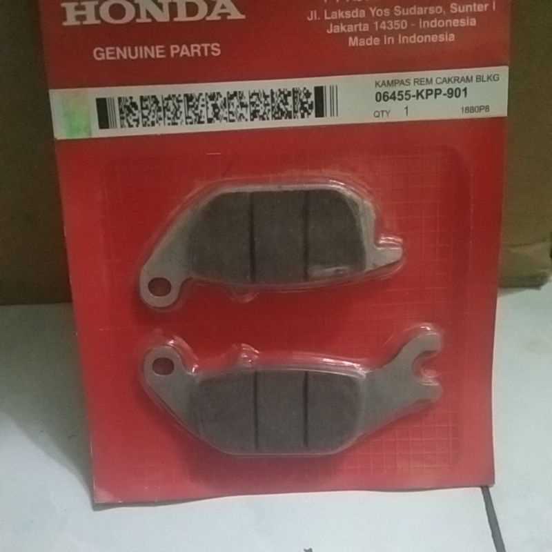 Kampas rem belakang Supra x 125,tiger new,Revo new,Blade new