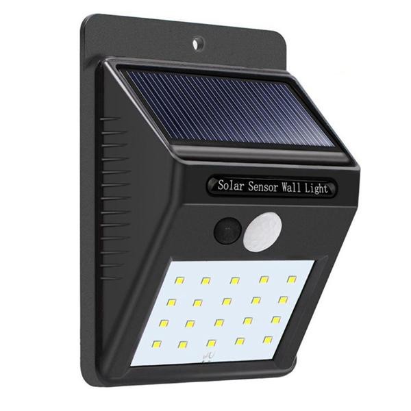 &lt;^ SJA ^&gt; Lampu 30LED Taman Tembok Dinding Solar Tembok