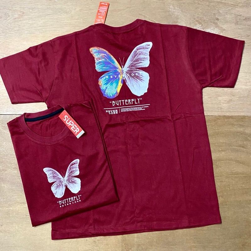 Kaos kekinian Streetwere KAOS BUTTERFLY KUPU KUPU kaos murah