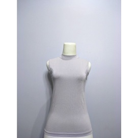 Manset Kaos Tanpa Lengan Inner Buntung Spandek Premium Turtleneck-ABU MUDA