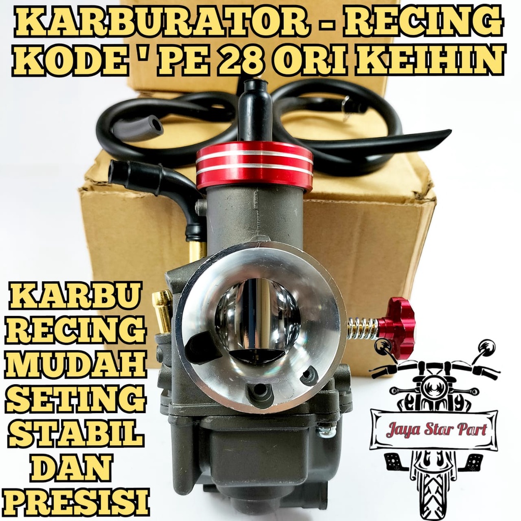Karburator | Karbu PE 28 ORI | PE28 KEIHIN IT MERAH JERNIH SERIES KARBU RECING ORIGINAL ASLI KEIHIN