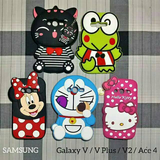 Samsung galaxy V , V+ , Ace 4 , V2 ( bisa untuk 4 hp ) // case boneka 3D