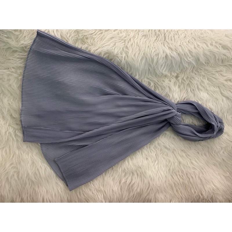 pasmina plisket/shawl plisket/pleated plisket-Full plisket siver