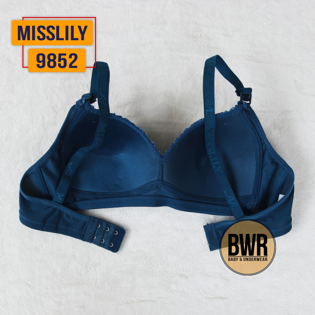 Bra MISSLILY 9852 Berpori | Bra wanita misslily busa tanpa kawat kancing 2 Misslily - Bwr