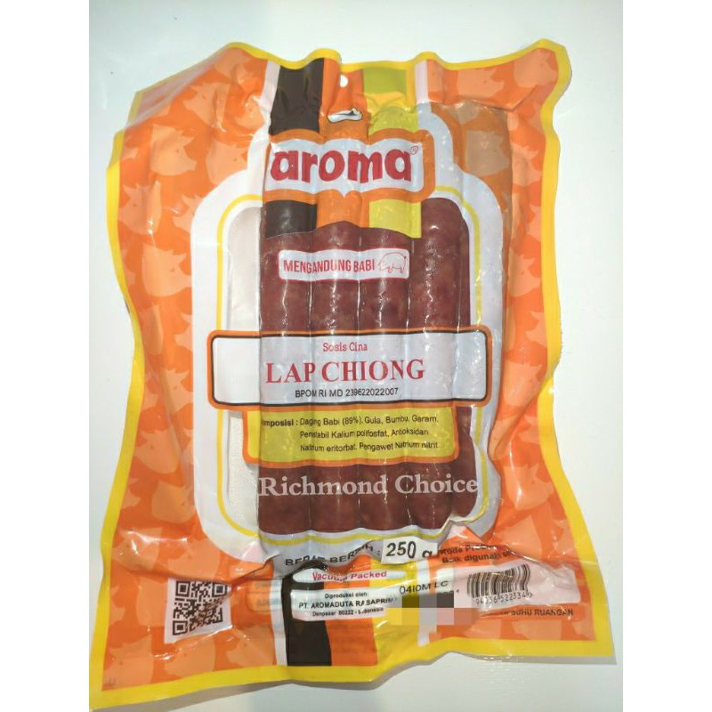 

LAP CHIONG BABI AROMA 250 GRAM / PORK LAPCHIONG AROMA 250 GRAM