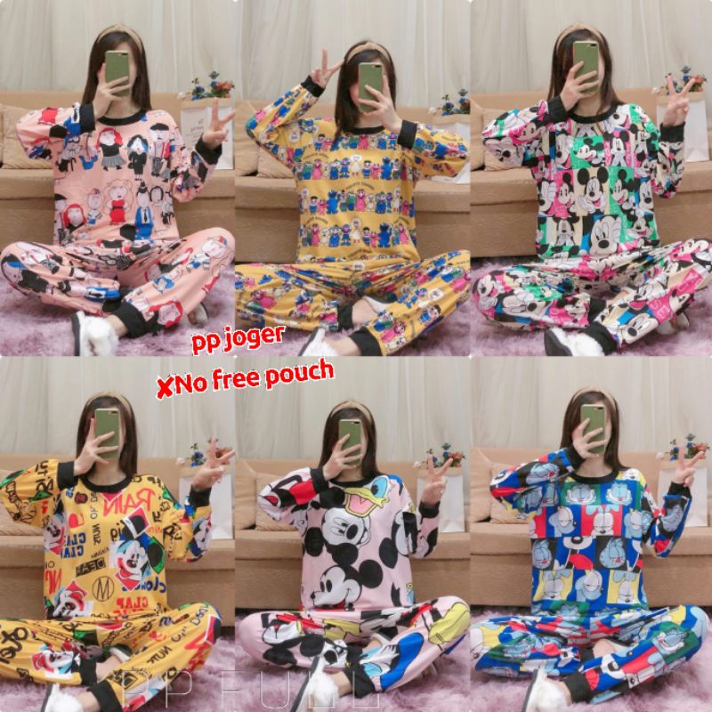 PIYAMA PP BAJU TIDUR WANITA IMPORT joger