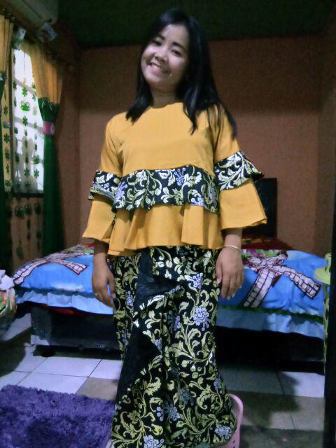 Zola_batik Murah -couple Sania Rufle