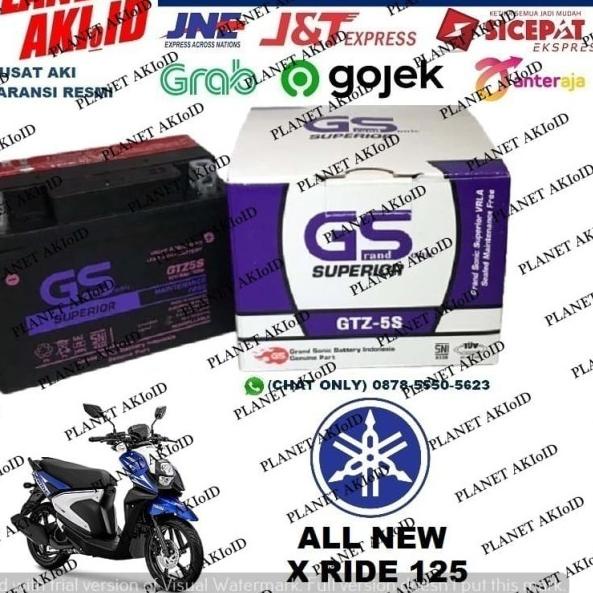 ♘ Aki Motor Yamaha All New X Ride XRide 125 GTZ5S GS Y Accu Kering MF ♥