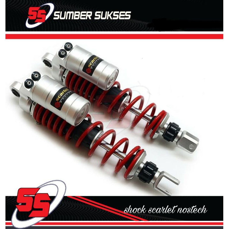 Shock tabung nmax dan pcx nostech scarlet / shock belakang / shock nmax /shock pcx / non yss