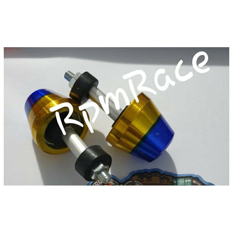 Jalu stang Aluminium Gold blue 2tone Model Satria Fu Universal Semua Motor