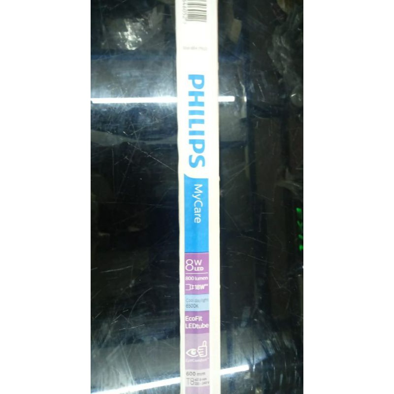 Lampu TL LED t8 8watt ecofit merk philips