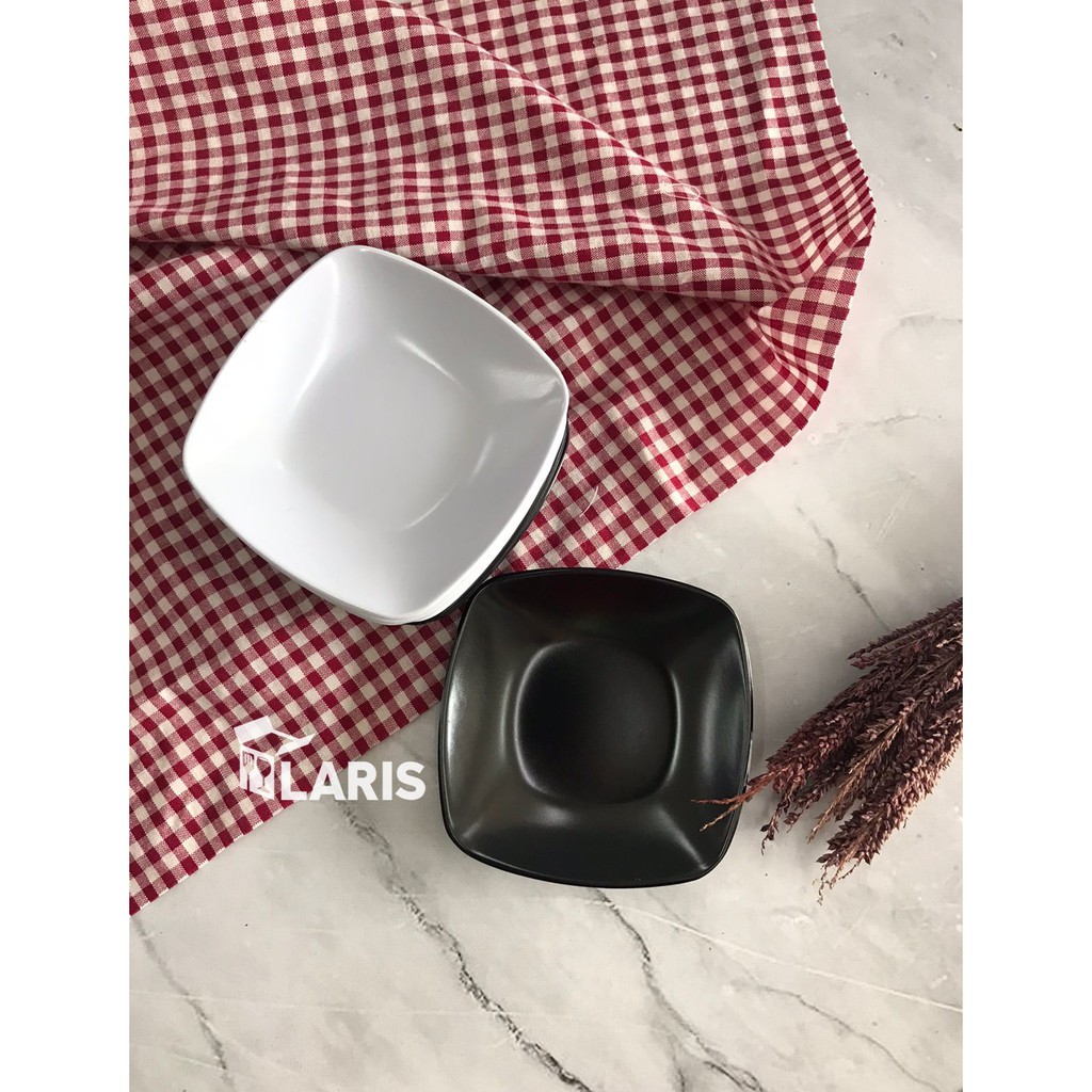 Sauce Dish Melamin Persegi 9 cm Onyx 1836 / Piring Sambal