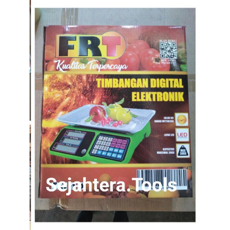 Timbangan digital 30kg FRT duduk daput kue daging laundry 30 kg