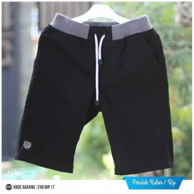 CELANA CHINO PENDEK PRIA PINGGANG KARET / RIP BAHAN MELAR PREMIUM  bisa COD