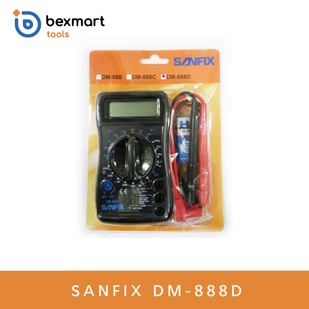 Jual Digital Multitester Sanfix Dm D With Buzzer Shopee Indonesia