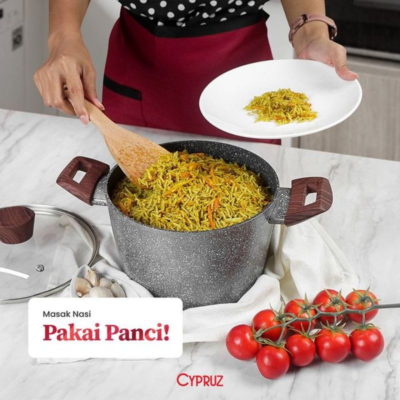 PANCI CYPRUZ TINGGI DENGAN TUTUP KACA