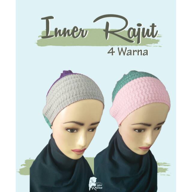 Inner rajut 4 warna/bandana rajut 4 warna