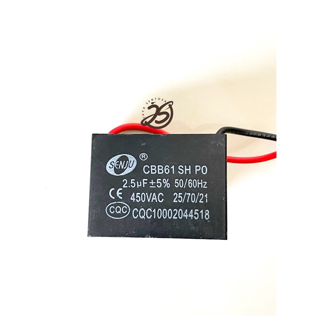KAPASITOR KOTAK 2,5UF CAPACITOR KOTAK 2.5UF 450V AC KAPASITOR KIPAS ANGIN