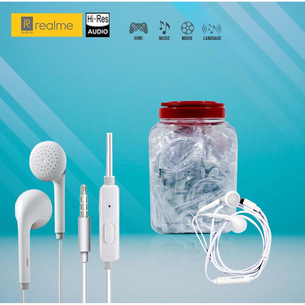 Toples ( isi 50 pcs ) HF M133 Realme Handfree