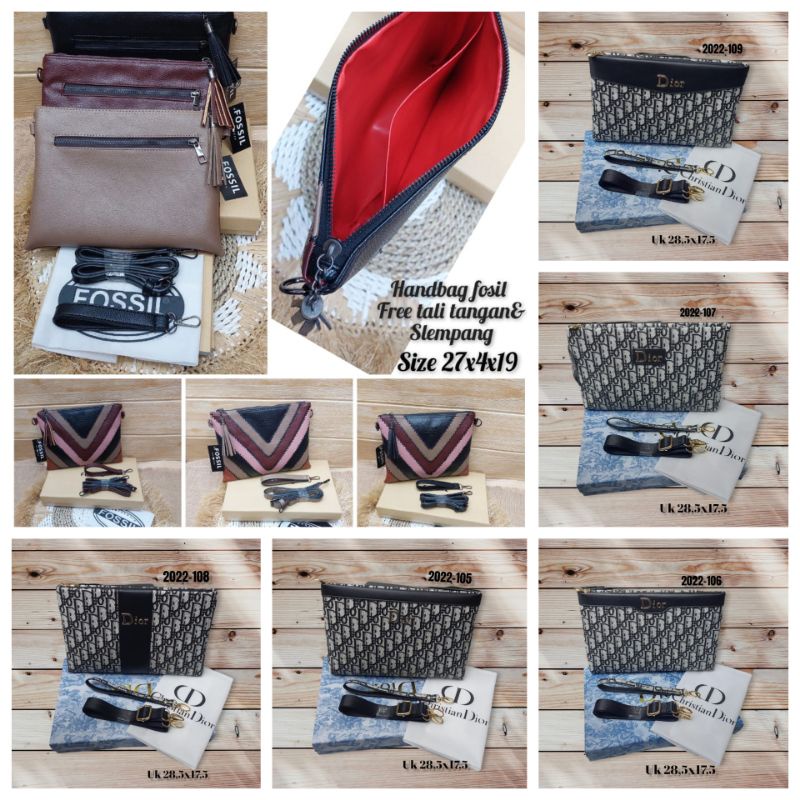 Handbag Clutch Wanita Import Kode 2022 Free box