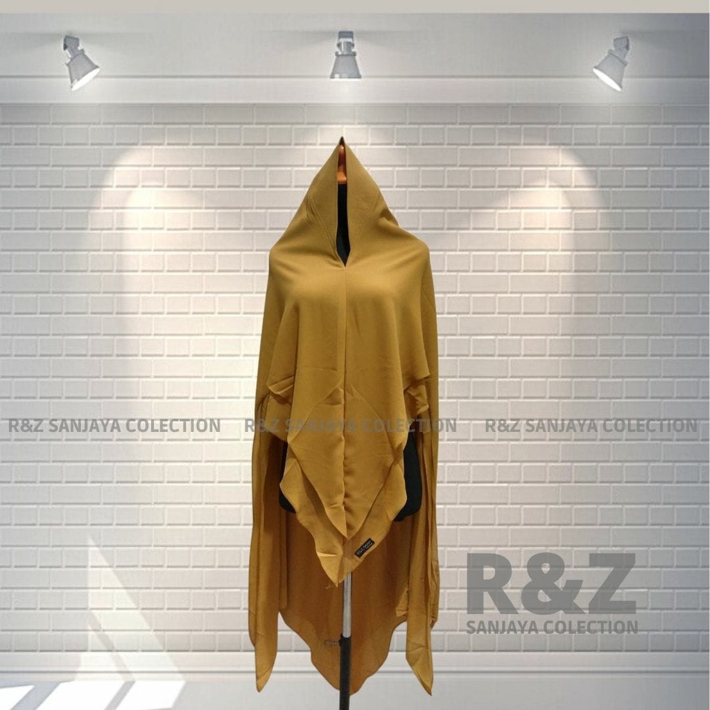 TERPOPULER khimar aurora jumbo ceruti 2 layer babydoll //hijab syar'i //kerudung aurora//hijab