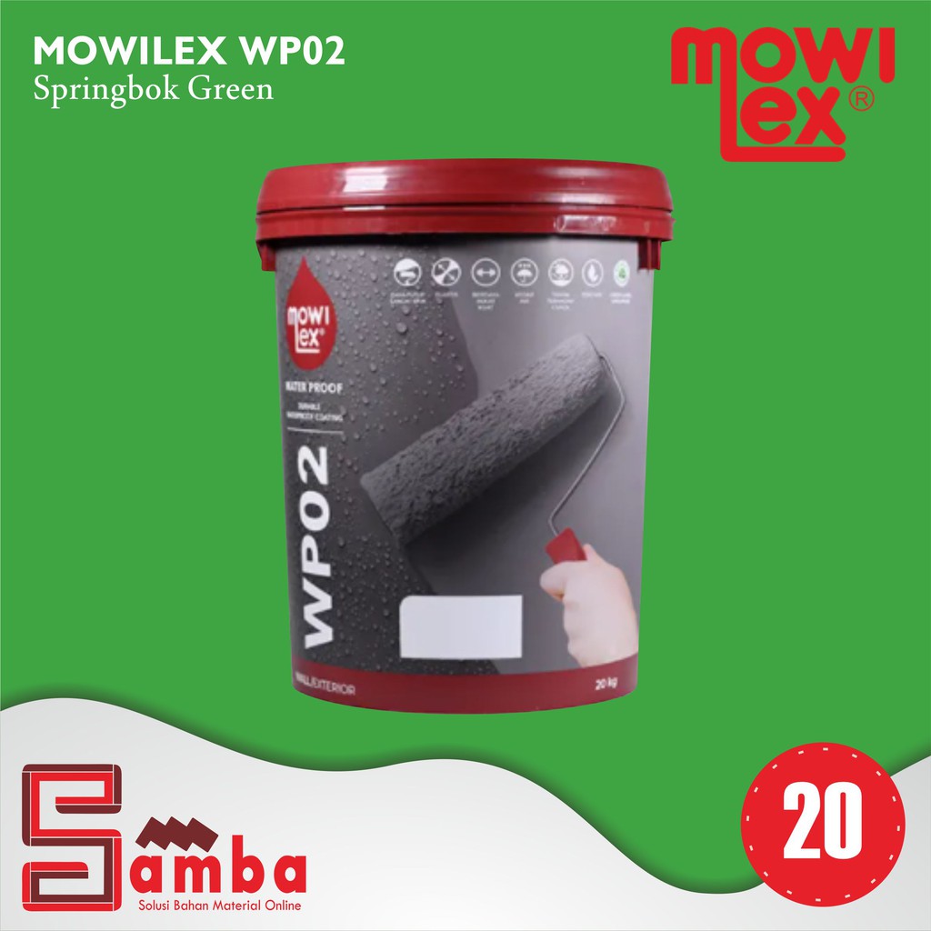 MOWILEX WP02 SPRINGBOK GREEN WATERPROOF 20 KG / CAT PELAPIS ANTI BOCOR