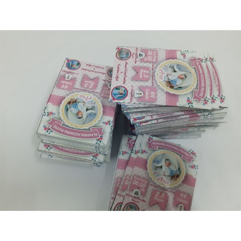 Kartu aqiqah, kartu nama bayi