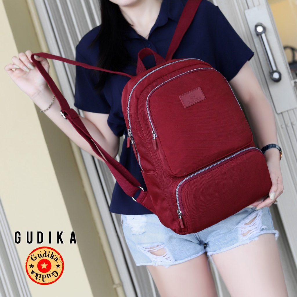 GUDIKA 5061 | Backpack Waterproof Wanita Tas Ransel Laptop Anti Air Import Original | Ransel Cewek | Ransel Perempuan | Tas Wanita