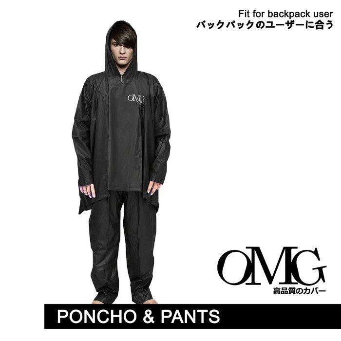 Jas Hujan Wanita Mantel Dewasa Mendaki Mahasiswa Lucu Bersih Tran HG167 Jas Hujan Omg Jubah Poncho
