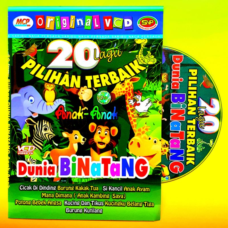 KASET ORIGINAL KARAOKE VIDEO MUSIK 20 LAGU PILIHAN TERBAIK DUNIA BINATANG ANAK ANAK - LAGU ANAK SEPA