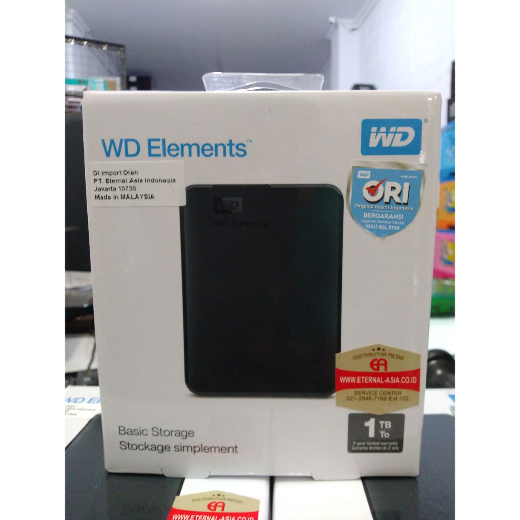 Hardisk External WD Element 1TB 2TB original garansi resmi