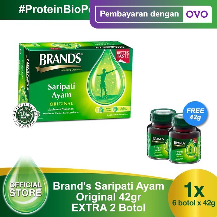 

buat anda BRAND'S Saripati Ayam Original 42 Gr EXTRA 2 Botol