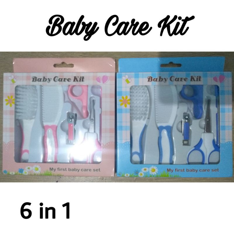 Baby Care Kit Perlengkapan Perawatan Gunting Kuku Dan Sisir bayi Set 6in 1