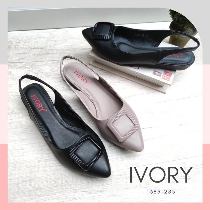 IVORY Sepatu Flat Wanita Terbaru Tali Belakang TS383-285
