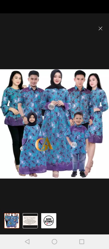Batik Couple Keluarga - Sania Ruffle Ori Ndoro Jowi Dnt Sogan Cumi Tosca
