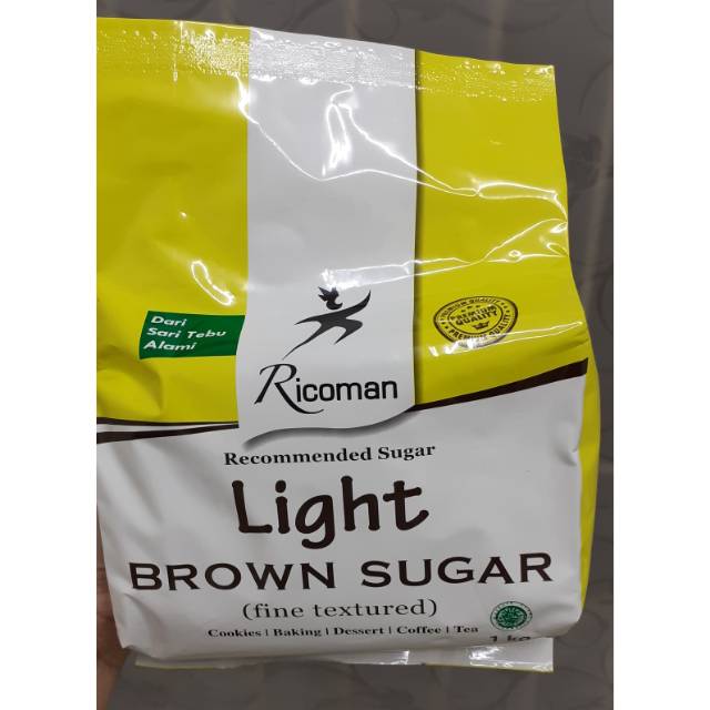 

Light Brown Sugar RICOMAN 1Kg | LIGHT BROWN SUGAR