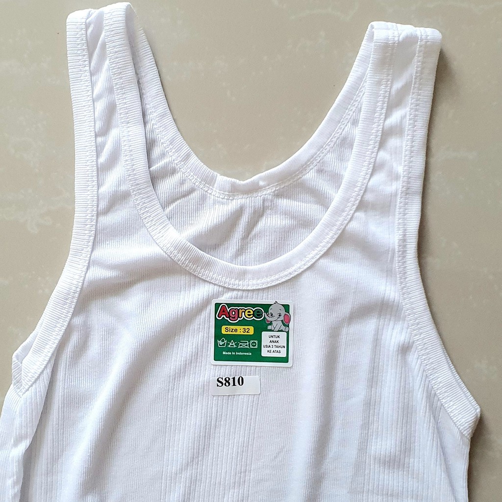 Singlet / Kaos Dalam Anak Agree S810 (Model Salur)