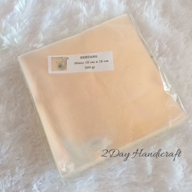 

250 gram Plastik Kemasan Opp 15x15 Tanpa Lem Tebal 35micron