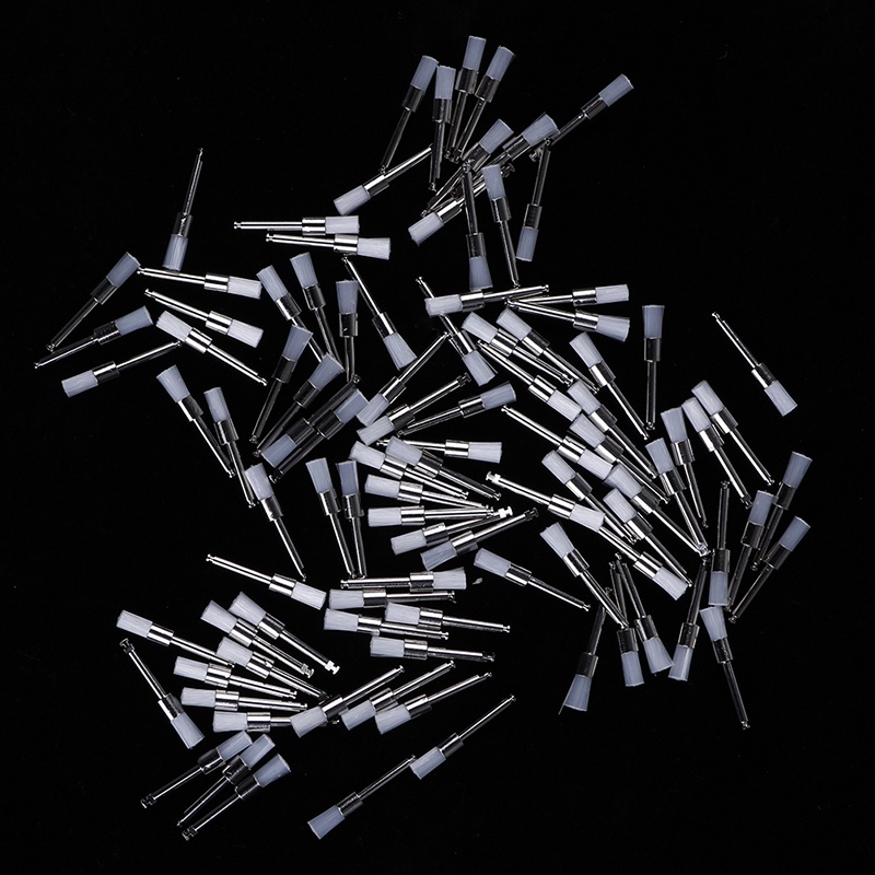 (Happy) 100pcs / Kotak Brush Poles Gigi Bahan Nilon