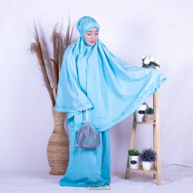 Alantasik - Mukena Bordir Handmade babby Silk azi R.20