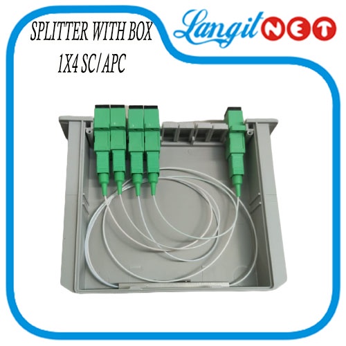 FIBER SPLITTER WITH BOX 1X4 SC APC